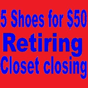 Liquidating Select 5 men shoes for $50